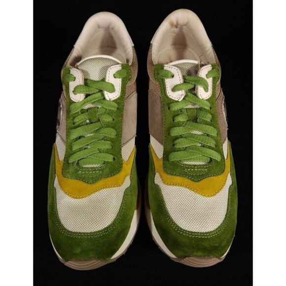 Visvim Roland Low-Top Sneakers 11 Mens Joggers Rare Green - Picture 3 of 13